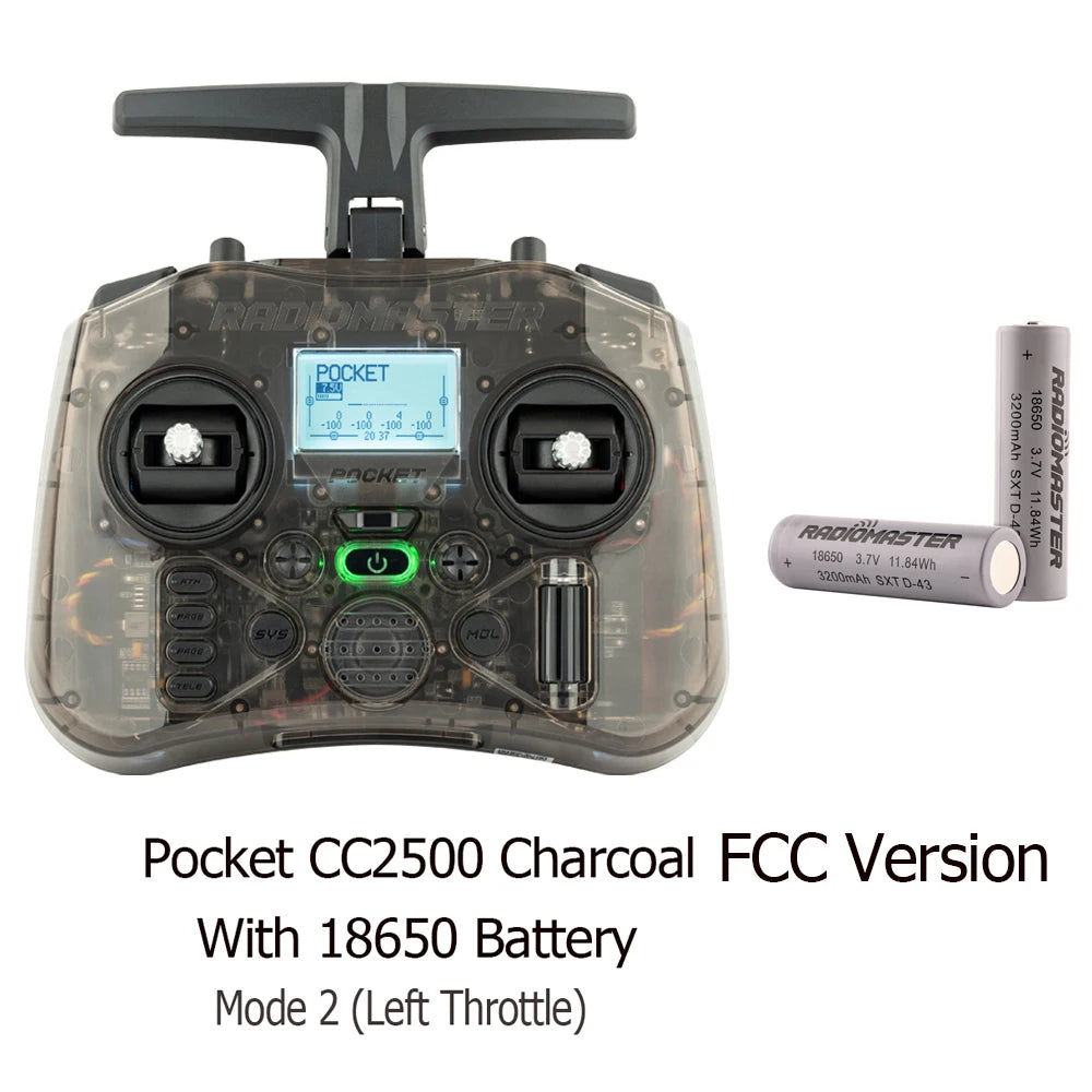 RadioMaster Pocket Hall Gimbal Transmitter Remote Control Portable Lightweight Preinstalled EdgeTX ExpressLRS Or MPM CC2500