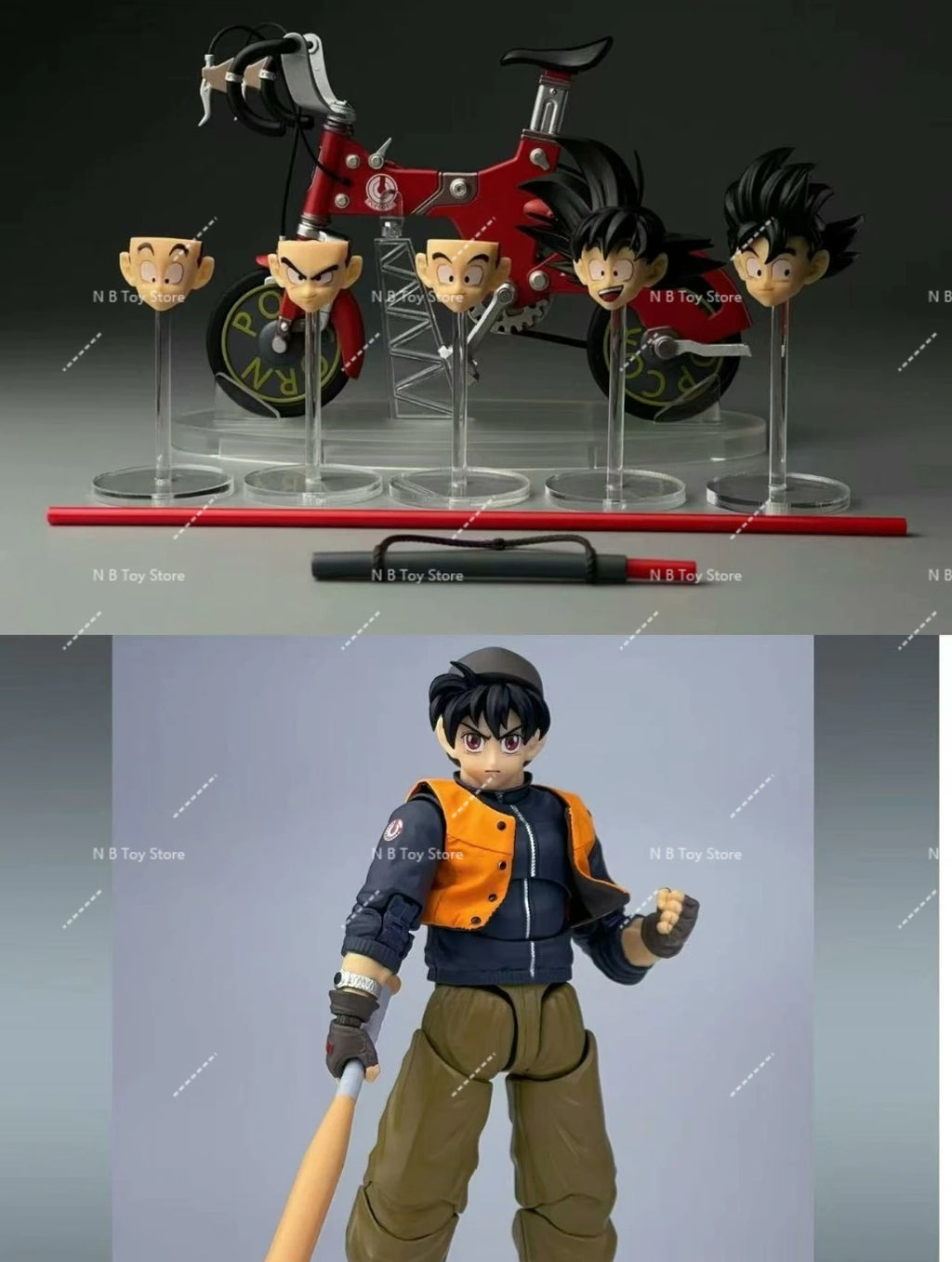 In Stock Tonsarettoys Kamione 01a 0lb Dragon Ball Z Shf Page Page Son Goku Ride Bicycle Suitcase Animation Accessories