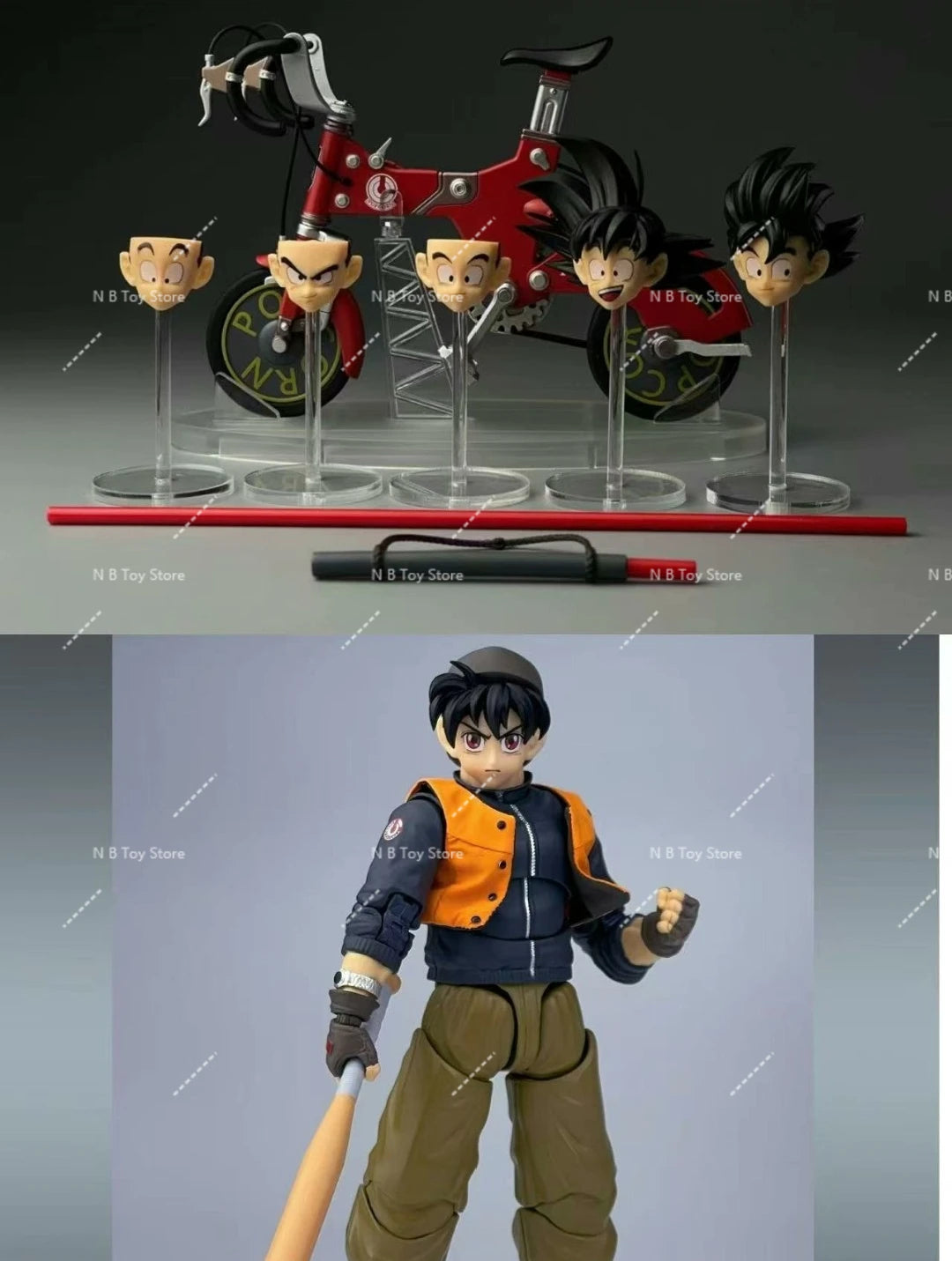 In Stock Tonsarettoys Kamione 01a 0lb Dragon Ball Z Shf Page Page Son Goku Ride Bicycle Suitcase Animation Accessories