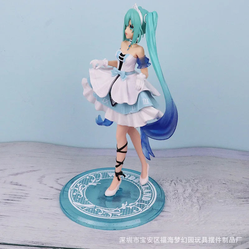 2023 New Anime Hatsune Miku Virtual Singer Manga Figurines Cinderella Hatsune Miku Pvc Action Figure Kawaii Model New Year Gift