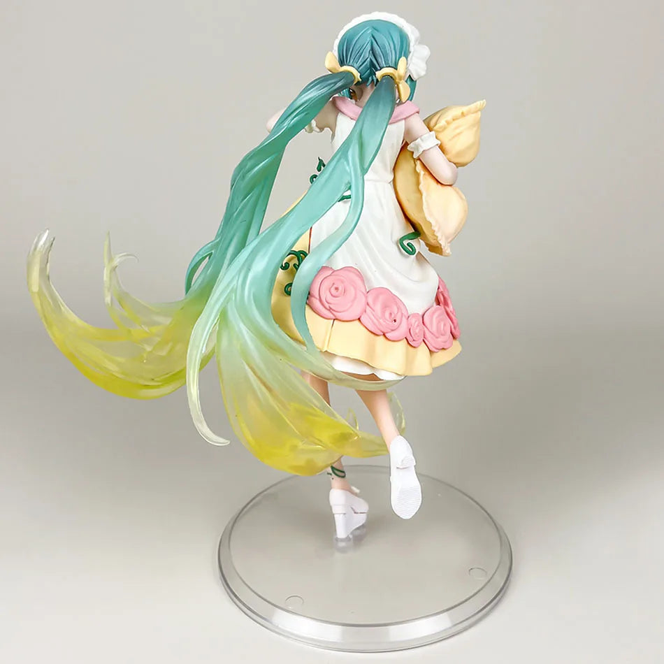 Anime Hatsune Miku X Cinnamoroll Figur Fee Spiegel Dornröschen Figuren Auto Ornamente PVC Modell Kinder Spielzeug Geburtstagsgeschenke