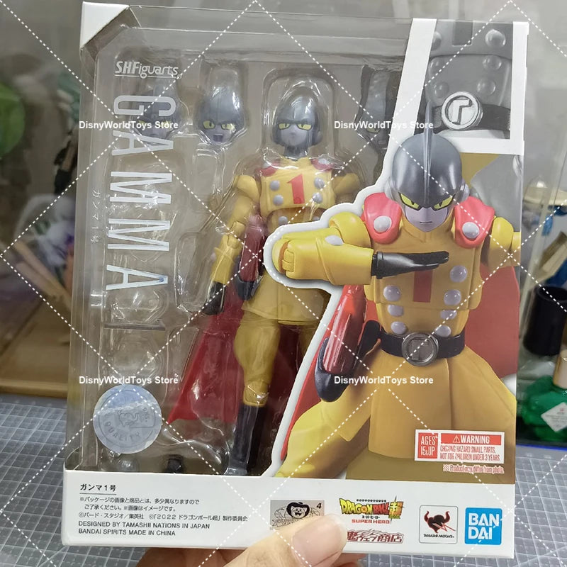 Original BANDAI S.H.Figuarts Shf Dragon Ball Super Super Hero Gamma 1 2 Genuine In Stock Figure Model Toys