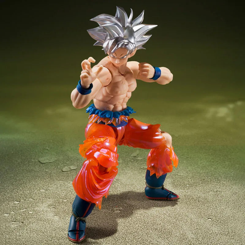 In Stock BANDAI Original S.H.Figuarts DRAGON BALL SON GOKU ULTRA LNSTINCL SHF Action Figure Model Gift forKid Foam Box Packaging