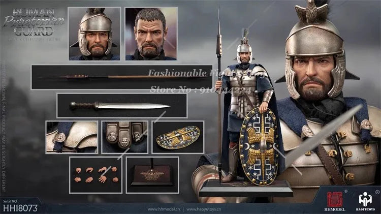 HHMODEL HAOYUTOYS  1/6 Men Soldier Imperial Legion Silver Armor Roman Guard Full Set 12Inch Action Figure Model Toys