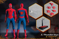 In Stock ThunderToys TD2021 1/6 Scale Male Soldier Superheroes Peter Parker Variant Spider Man Full Set 12in Action Figure Body