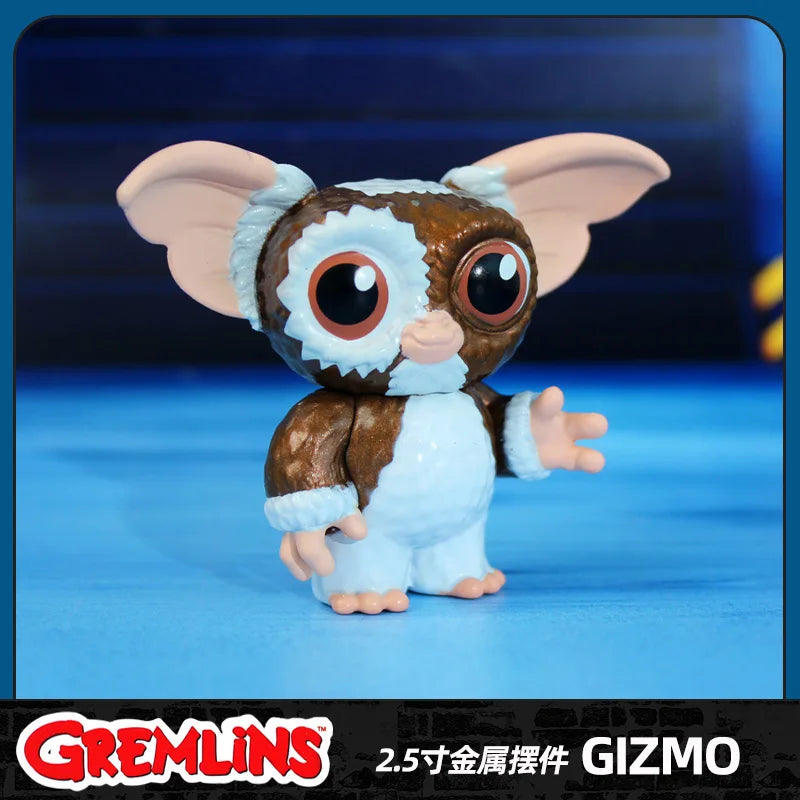 New In Stock Original Gremlins GIZMO STRIPE MOHAWK 2.5-inch Metal Ornament Figures Decoration Toys Gifts Collection