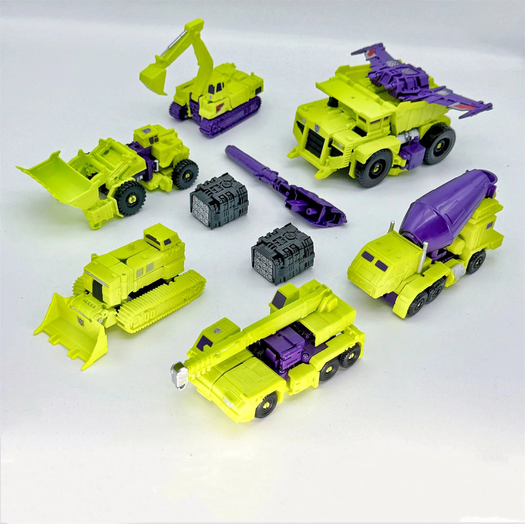 HZX 6In1 Devastator Haizhixing Transformation Toys Anime Action Figure KO G1 Robot Aircraft Engineering Vehicle Model NO Box