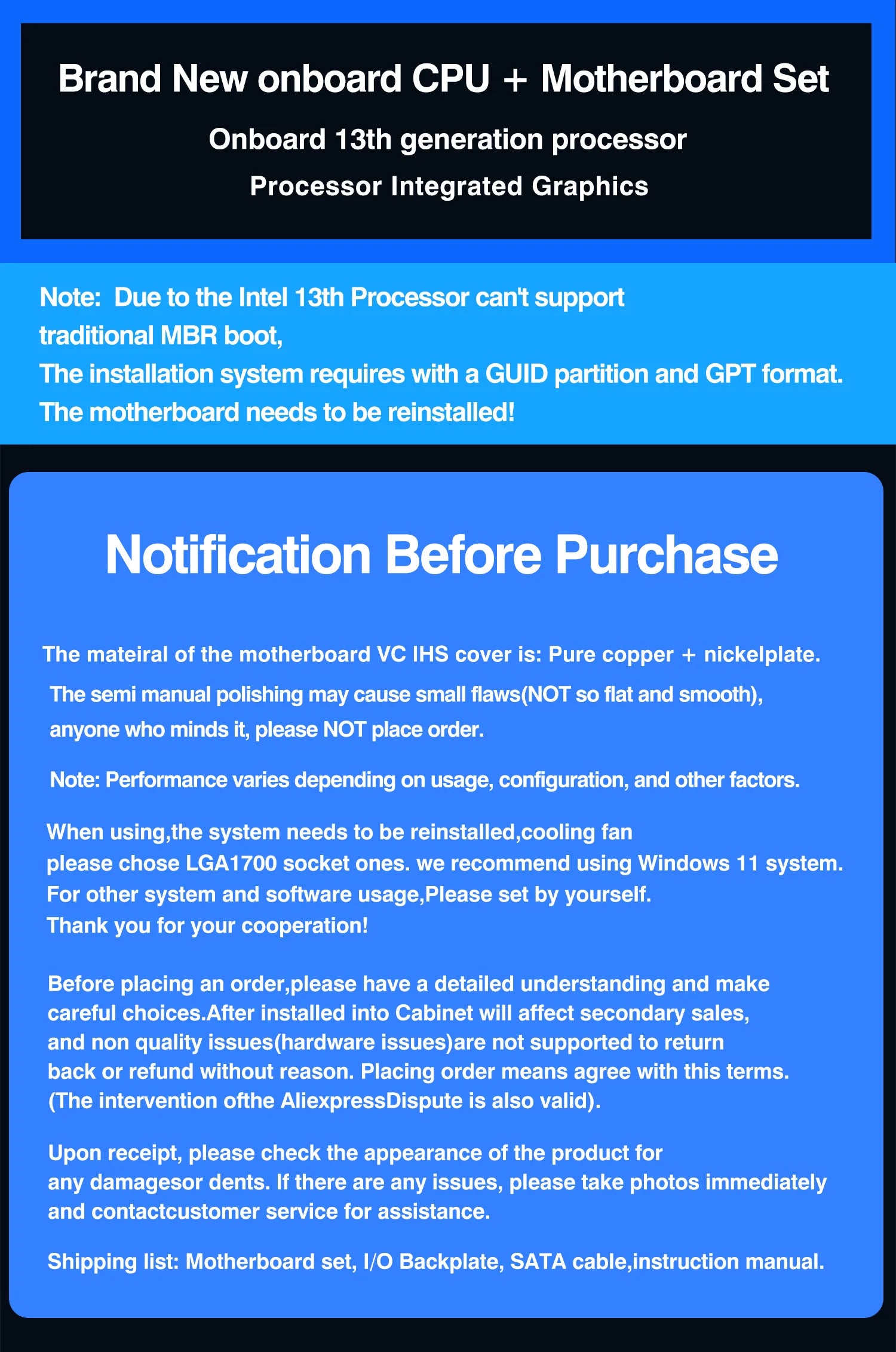 DIY-Gaming-Computer-Motherboard mit Onboard-CPU 13. Core Interpose Kit Q1J1 ES 0000 8C12T DDR4 RAM LGA115X Desktop-PC