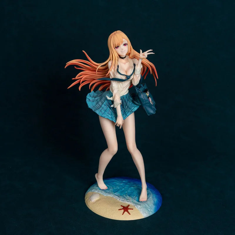 27 cm My Dress-Up Darling Kitagawa Marin On The Beach Anime Girl Figur Modell Statue Sammlung Desktop Dekoration Ornament Spielzeug