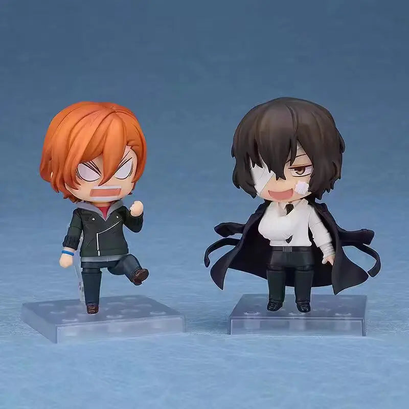 Nendoroid Bungo Stray Dogs Osamu Dazai Chuya Nakahara 15 Years Old Q Style Anime Action Figure Desktop De