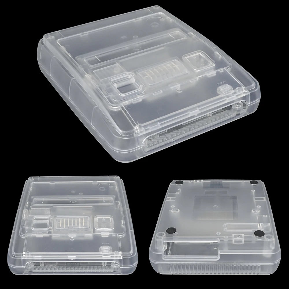 ABS Transparent SFC Replacement Shell For Super Famicom Console SFC Case With Screwdriver Kit