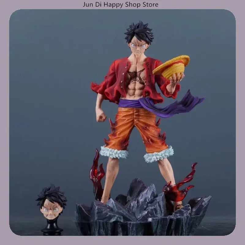 One Piece Strohhutpiraten PVC-Figuren Luffy Zoro Nami Usopp Robin Sanji Statue Schreibtischdekoration Geschenk