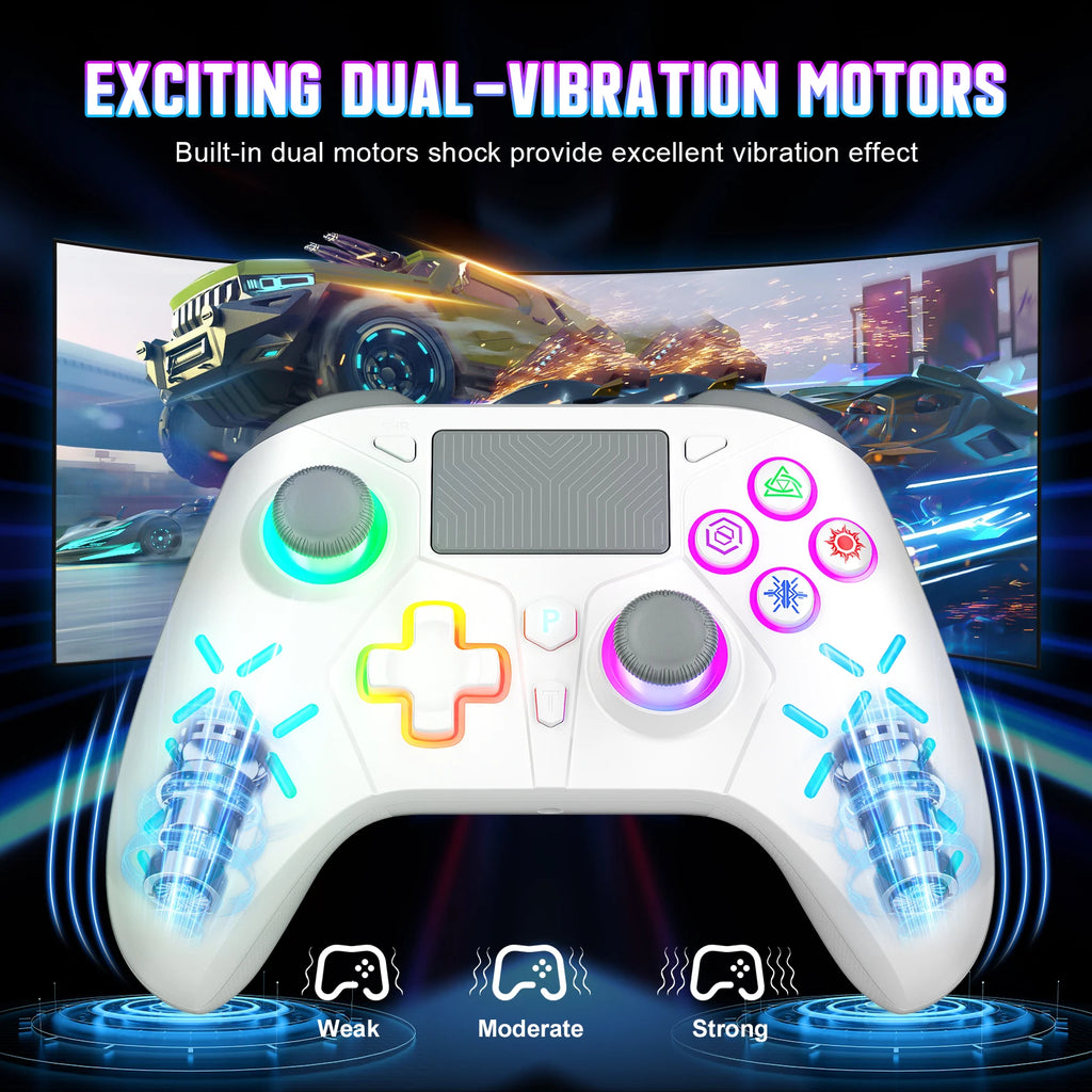 Gamepad For Ps5/Ps4 Console - P5 Wireless Controller, Dual Vibration Hall Effect, With Turbo Touchpad, Gaming Remote Accessories