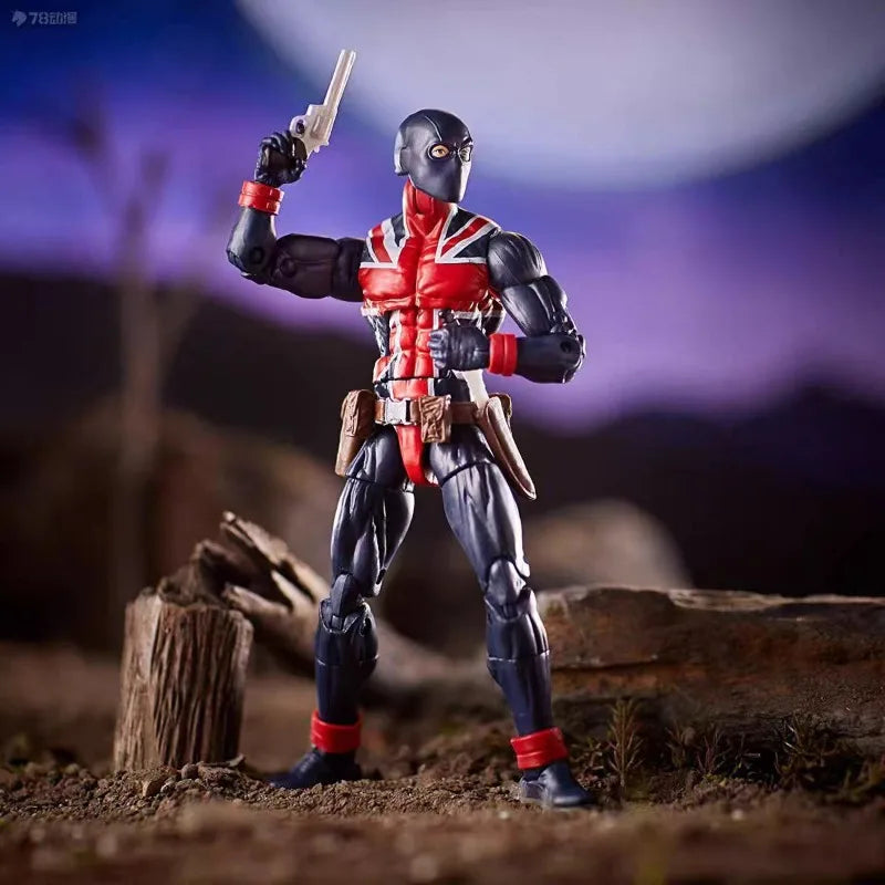 Original Hasbro Marvel Legends Series Union Jack Anime Figures Collection Toys Models