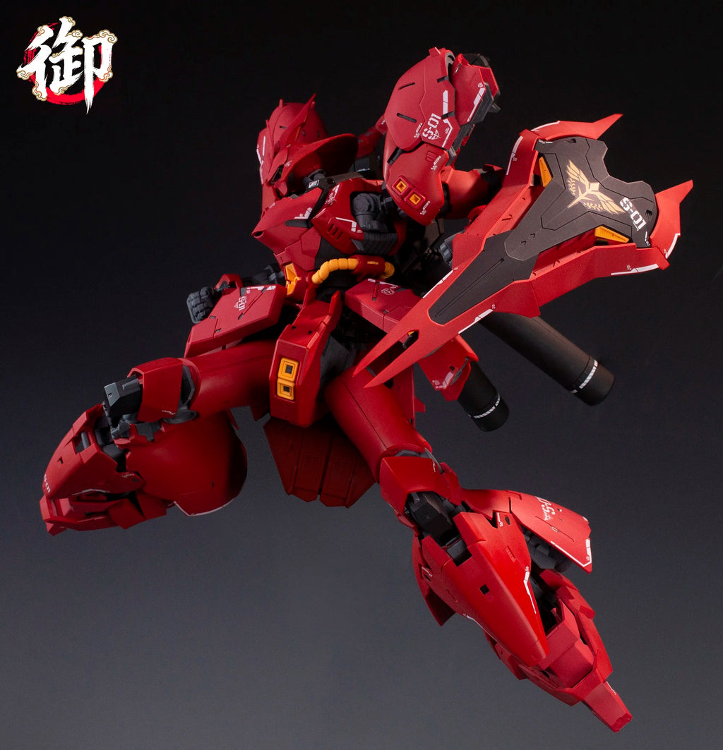 YUSHANFANG Model Amplified RG Sazabi Action Figures MSN-04 Anime Figure 1/100 Scale Assembly Model Kit Plastic Toys Free Gift