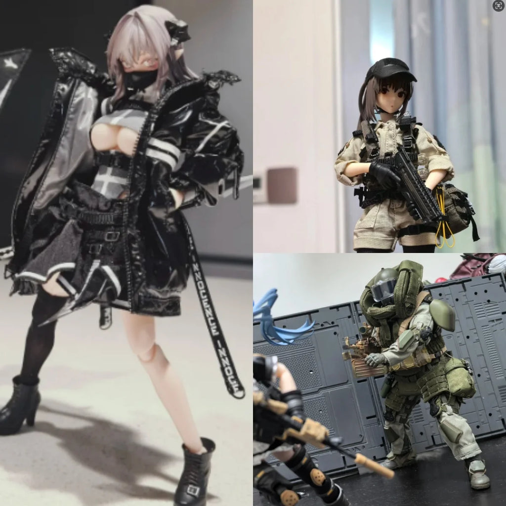 [Shipping Quickly] 1/12 Scale Male/Female HASUKI PA006 SA02 PA009 Full Set 6inch  Action Figure Model Toys Collectible