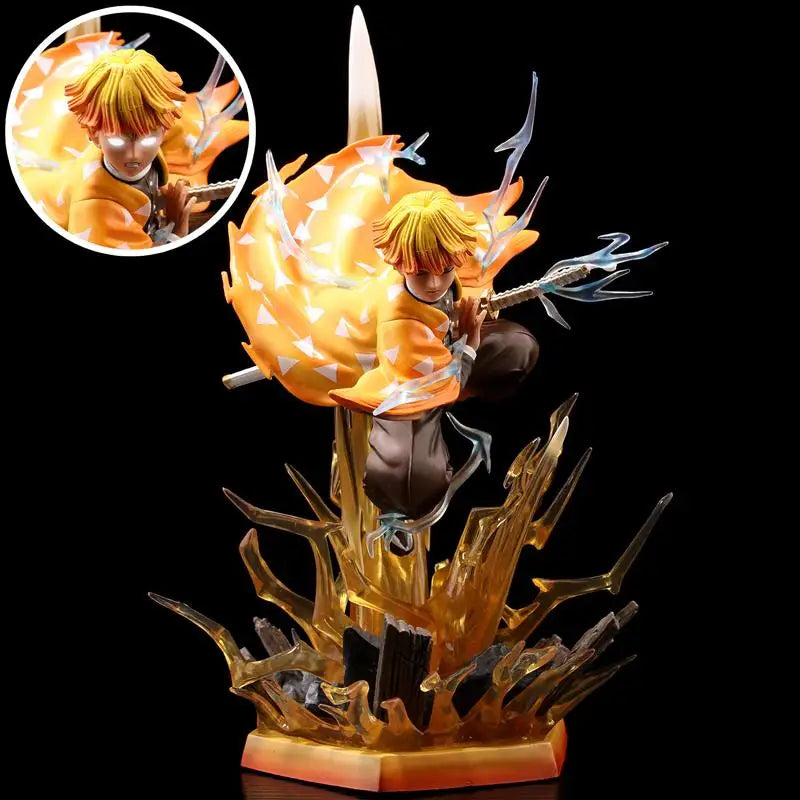 Anime Demon Slayer Akaza Figures Rengoku Kyoujurou Kokushibo Action Figure PVC Figurine Model Ornament Collectible Table Crafts