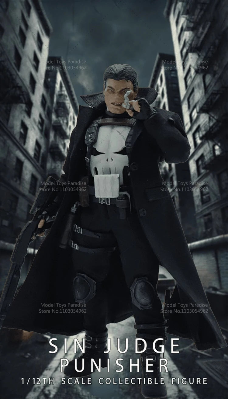 Joy Man Toys JM010 1/12 Collectible Toys  Punisher Sin Judge Antihero Men Soldier 6Inch Action Figure Model Fans Gifts