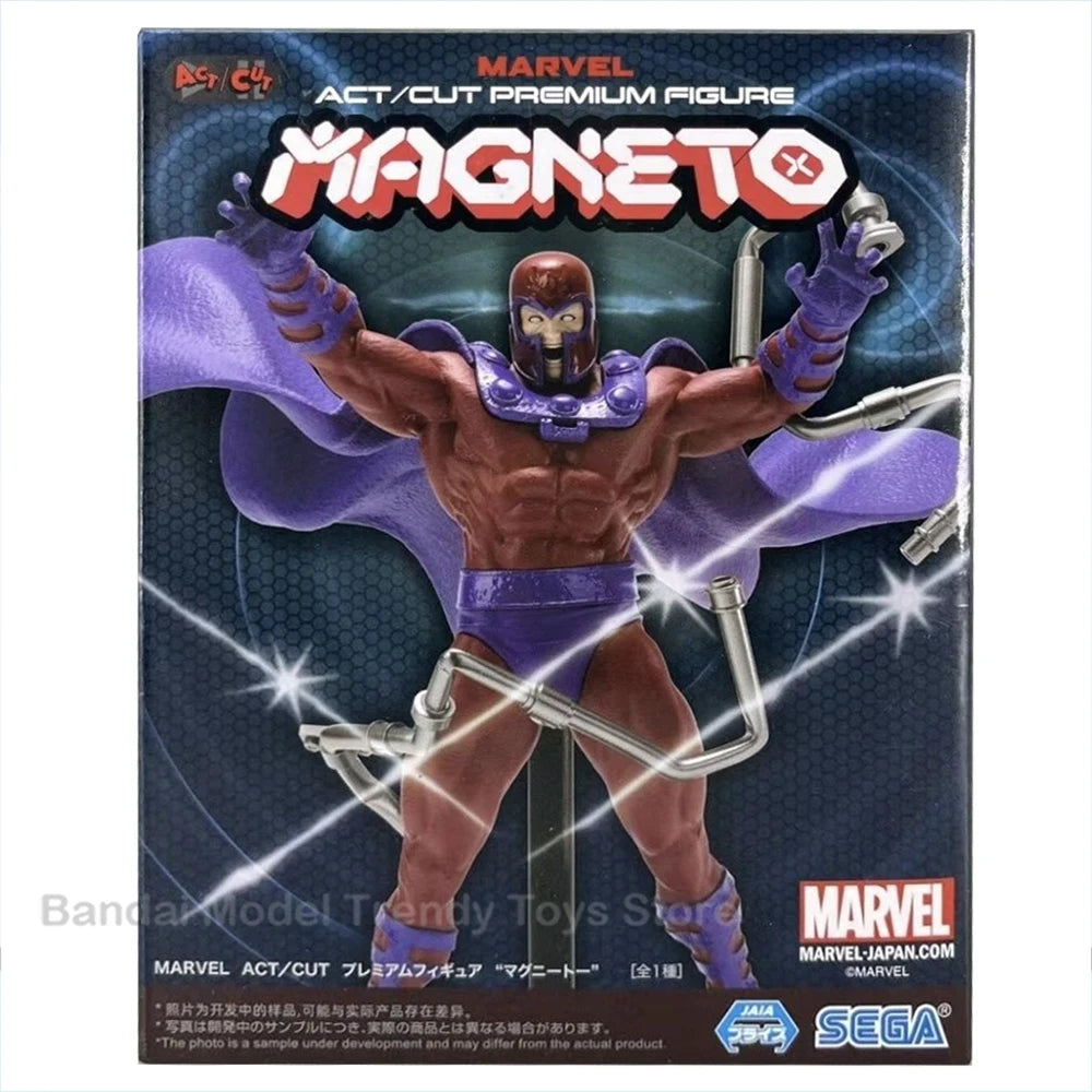 In Stock SEGA Marvel ACT CUT Magneto Comics Max Eisenhardt Anime Figure Model Original Toys Desktop Ornament Gifts Collecting