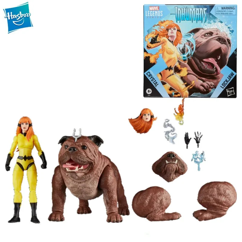 New Original Hasbro Marvel's Crystal and Lockjaw Action Figure Toys Gift Model