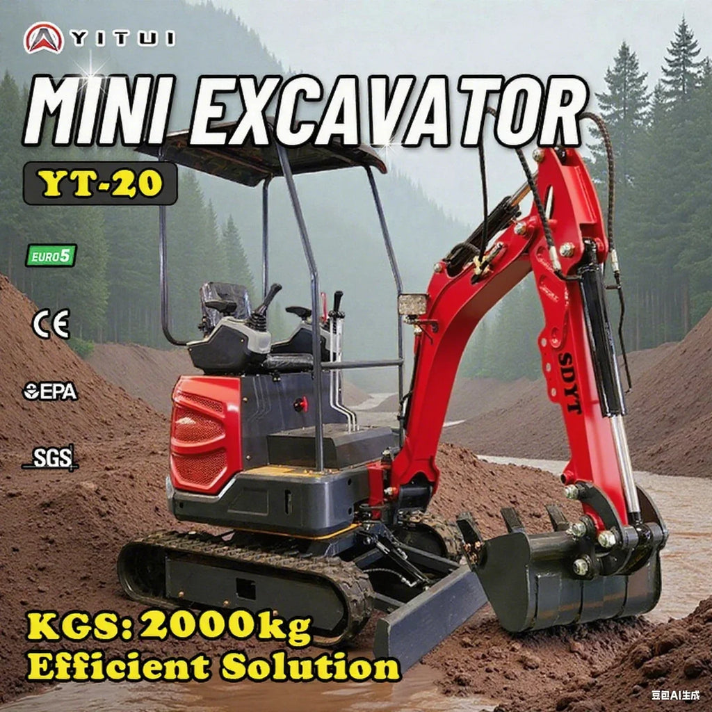 Hot-sell Crawler  2.0 Ton Mini Excavator Ce Epa Euro 5 Kubota Engine Customized Mini Excavator Quick Delivery