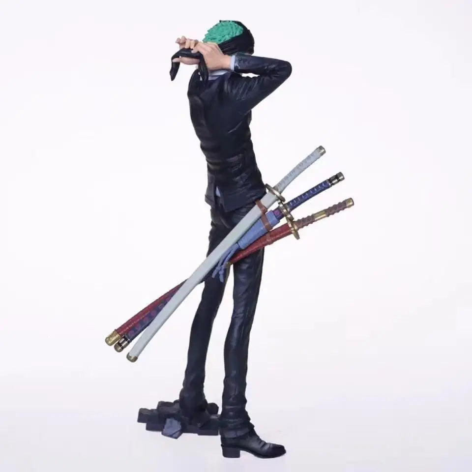 26 cm große One Piece Figur, Anime-Cartoon Roronoa Zoro, PVC-Sammelfigur, Spielzeugpuppe für Kinder, Geschenk