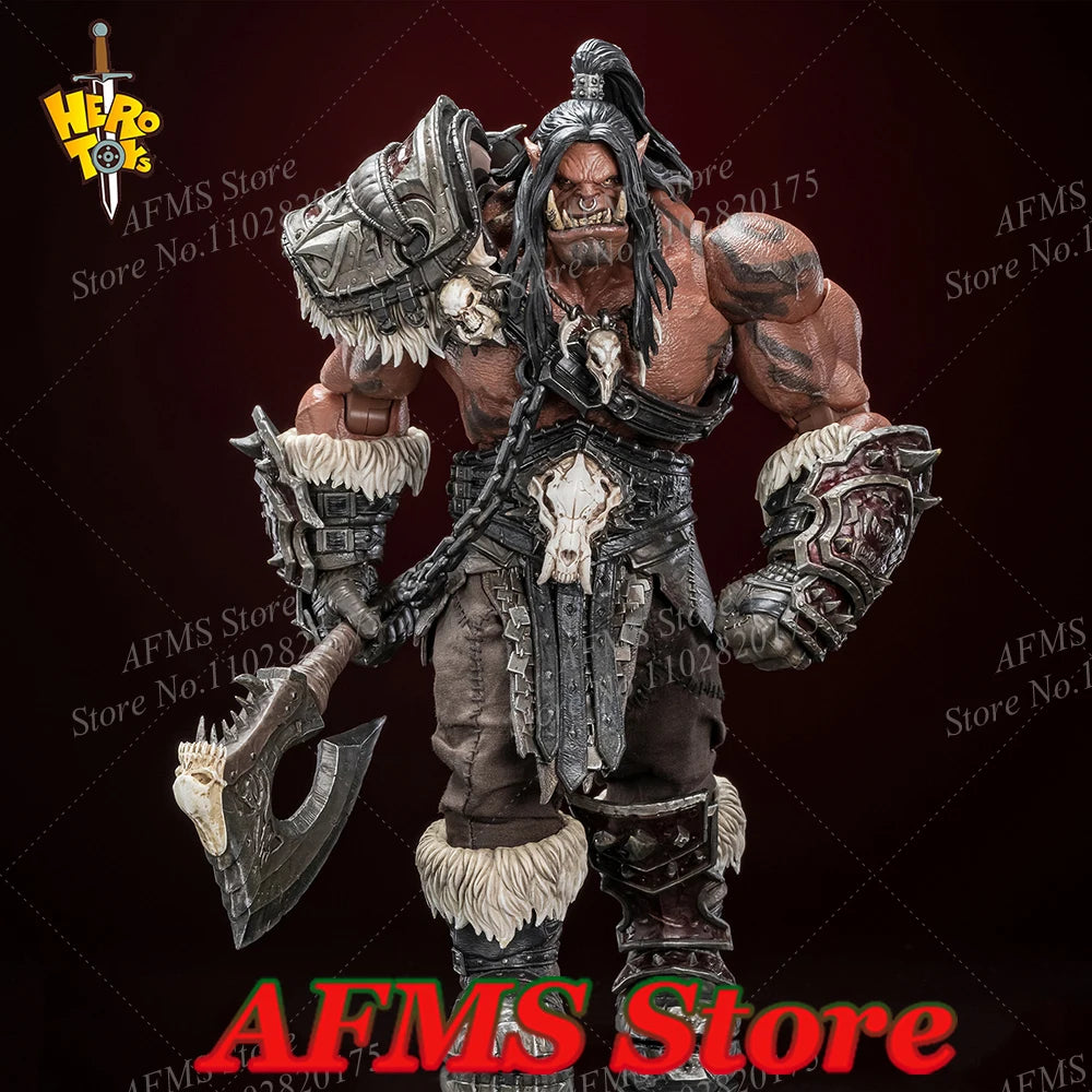 Auf Lager: Hero Toys Sammlerfigur im Maßstab 1:10 – Orde Battle Song Chief Roaring Roaring Orc Warrior (22 cm) – Soldaten-Actionfigur