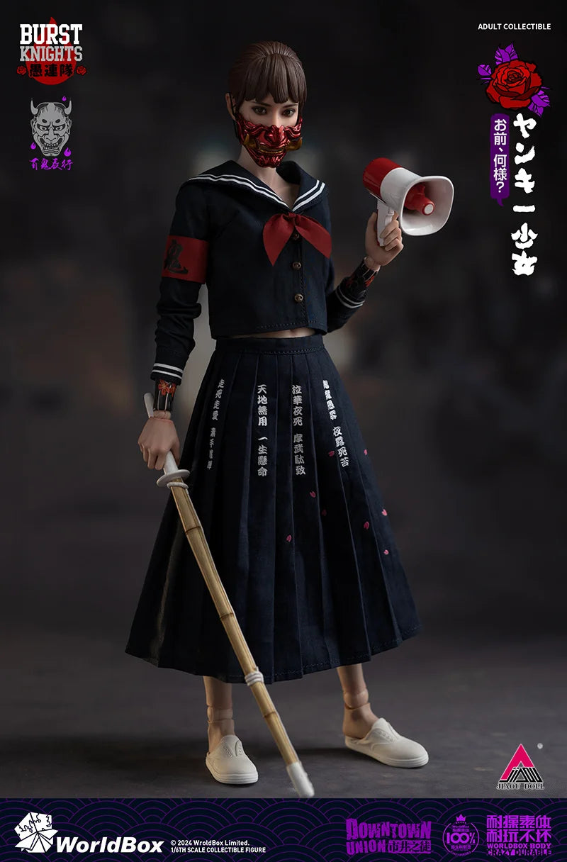 Presale Worldbox AT045 1/6 Bad Girl Yankī Shōjo Female Action Figure Full Set Model Toy Collectible