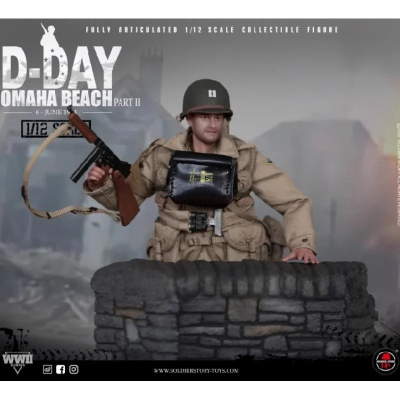 inventory New Soldier Story SSM-004 1/12 US Cavalry Captain Mobile Doll Desktop decoration Holiday gifts