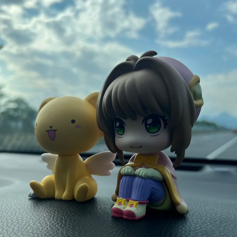 New Product In Stock Anime Versatile Sakura Q Edition Sakura Koke Handmade Cute Doll Desktop Ornament Model  Birthday Gift