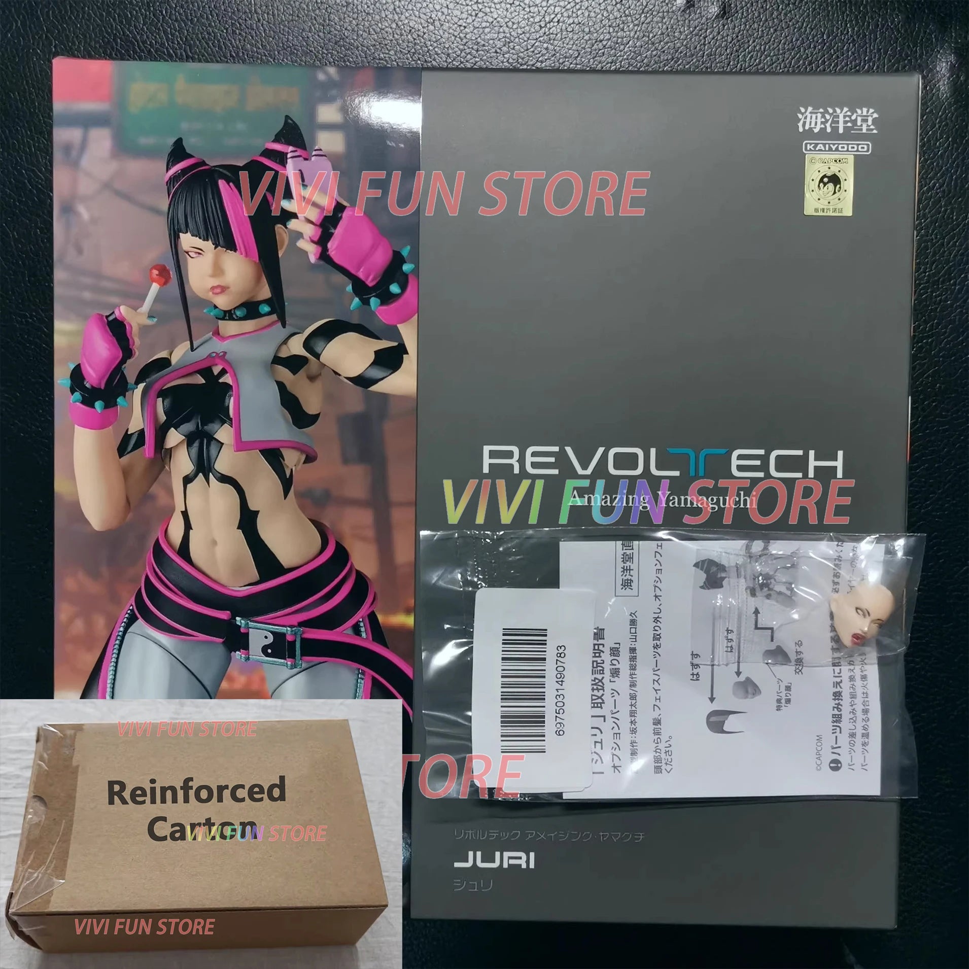 In Stock Originate Kaiyodo Han Juri Movability Model Toys Revoltech AMAZING YAMAGUCHI SF6