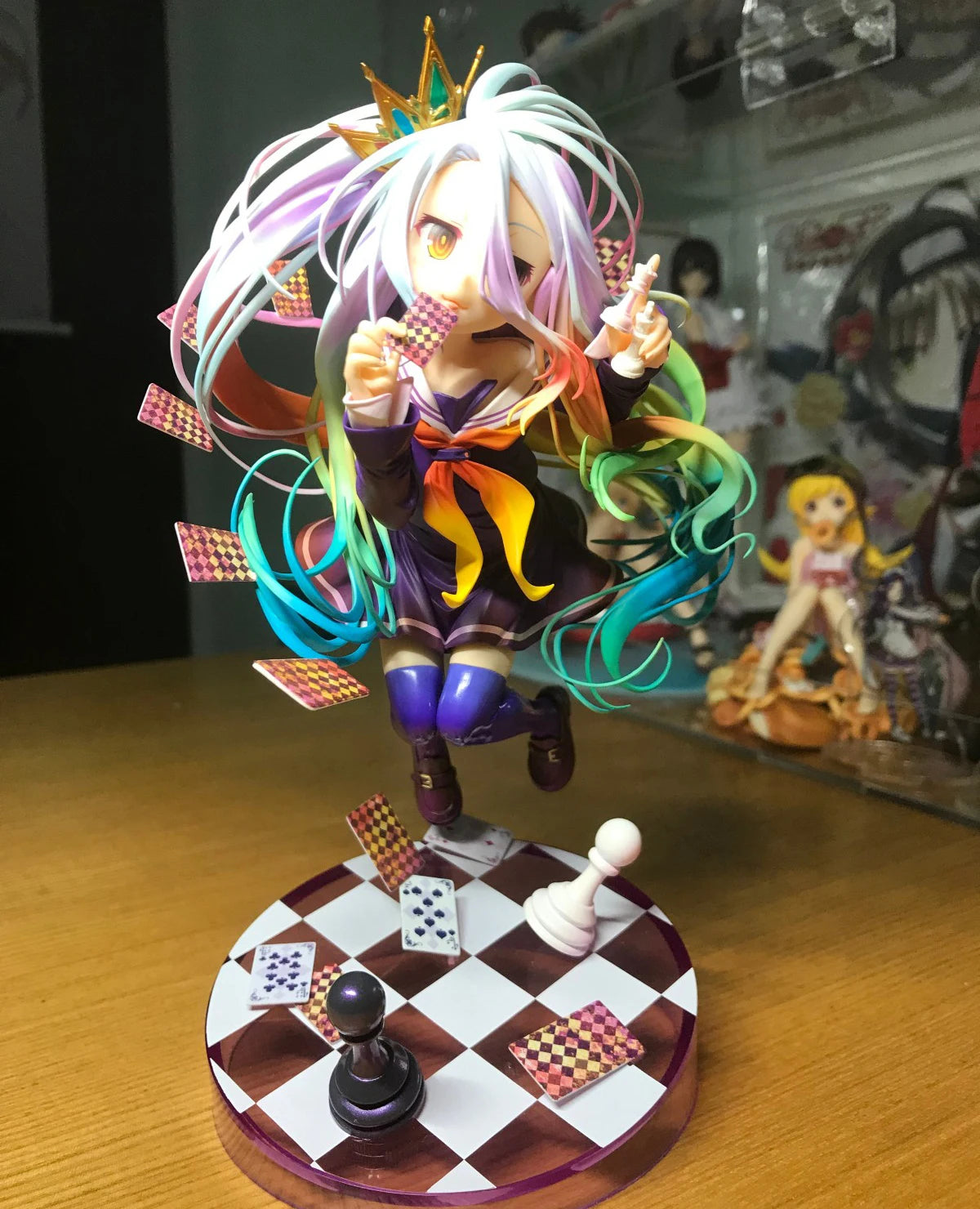 No Game No Life Shiro 1/7 Yuu Kamiya Art Works GSC Girls Toys Japanese Anime PVC Action Figure Toy Game Collectible Model Doll