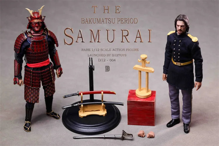 In Stock D12toys 1/12 Alloy Bakumatsu Tadayoshi Samurai D12003/04 Action Figure Original Model Ornament Collection Gifts Playset