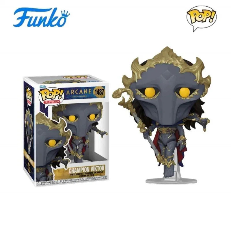 League of Legends Arcane Figurine Funko POP Caitlyn Champion Viktor Mel 1488 1489 Limited Edition Collectibles Doll Desk Decor