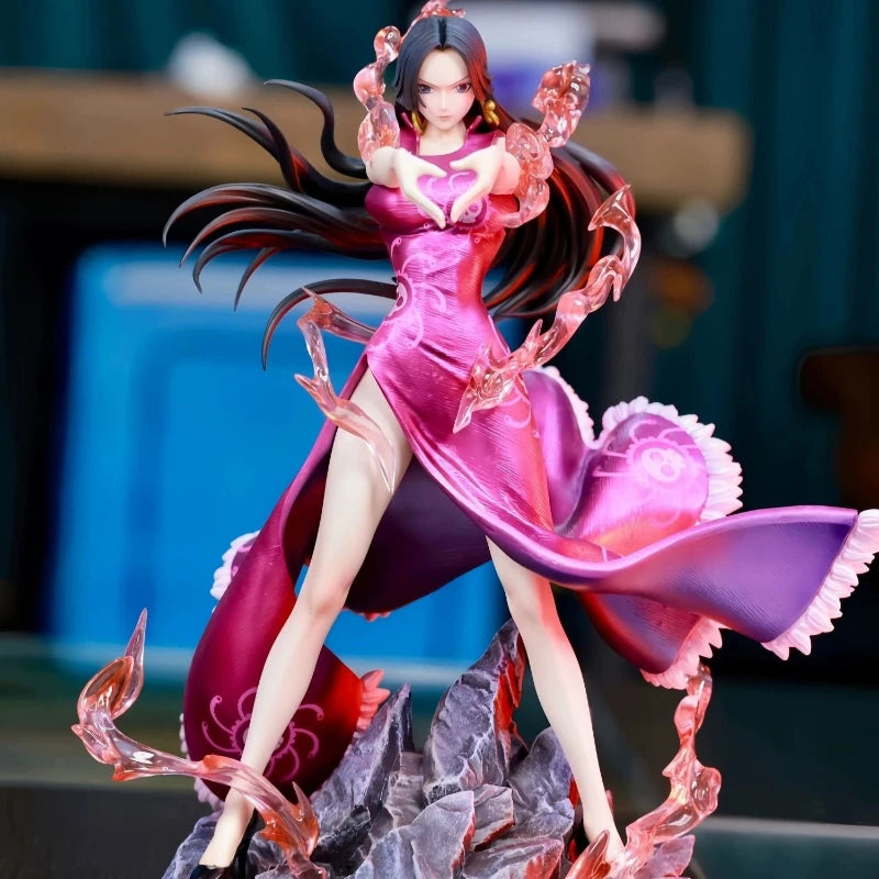 New One Piece Make A Finger Heart Boa Hancock Handmade Desktop Ornament Model Statue Collection Toys Boys Birthday Gift