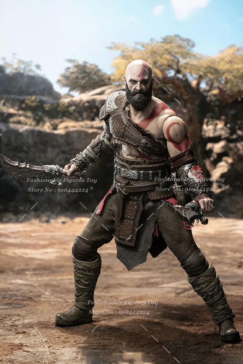 Worldbox Onetoys OT019 1/6 Men Soldier Kratos God Of War Adventure Game Dolls Full Set 12Inch Action Figure Model Collection
