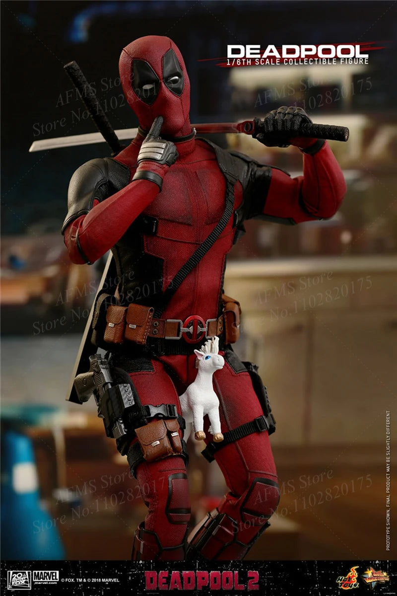 12Inch HOTTOYS HT MMS 490 1/6 Men Soldier Deadpool 2 Superhero Ryan Reynolds Doll Full Set Action Figure Model Collection Toys