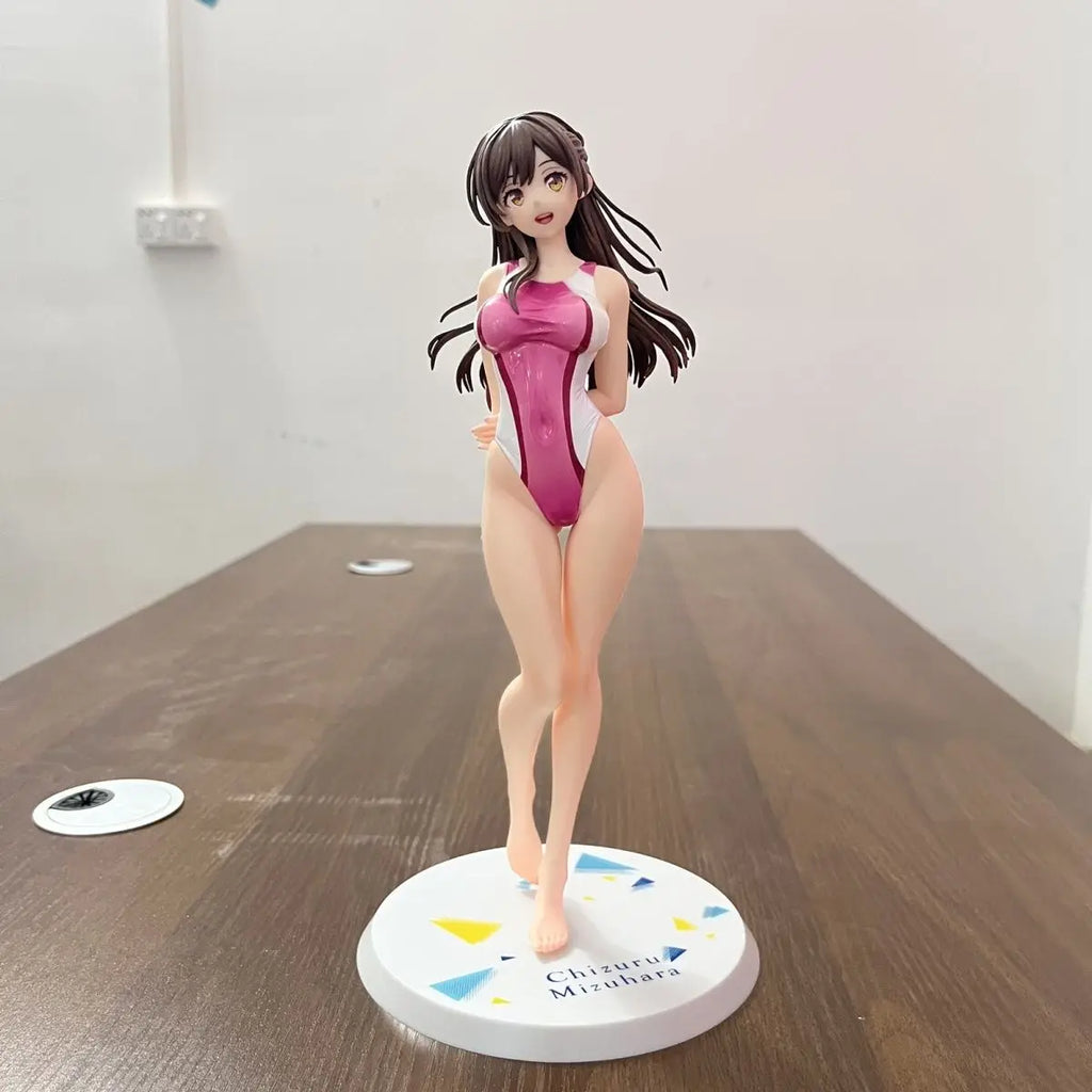 Girlfriend Please Borrow Me Anime Figure Ichinose Chizuru Action Figures Competitive Swimsuit Decoration Collectibles Gifts Toy
