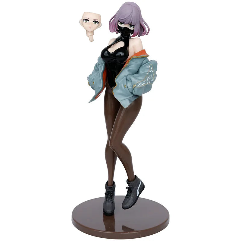 23cm Masked Girl Luna Illustration Biya Painter Manga Figure PVC Model Peripherals Manga Action Figure Birthday Gifts Toys Game