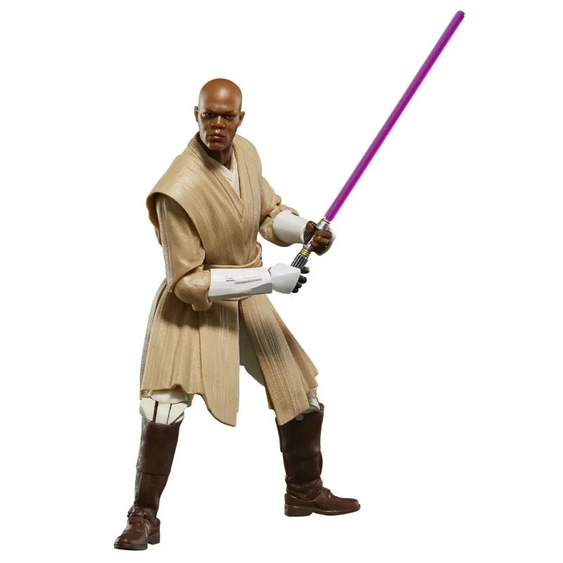 Original Hasbro Star Wars The Black Series Mace Windu and 187th Legion Clone Trooper Anime Figure Collection Model Toys