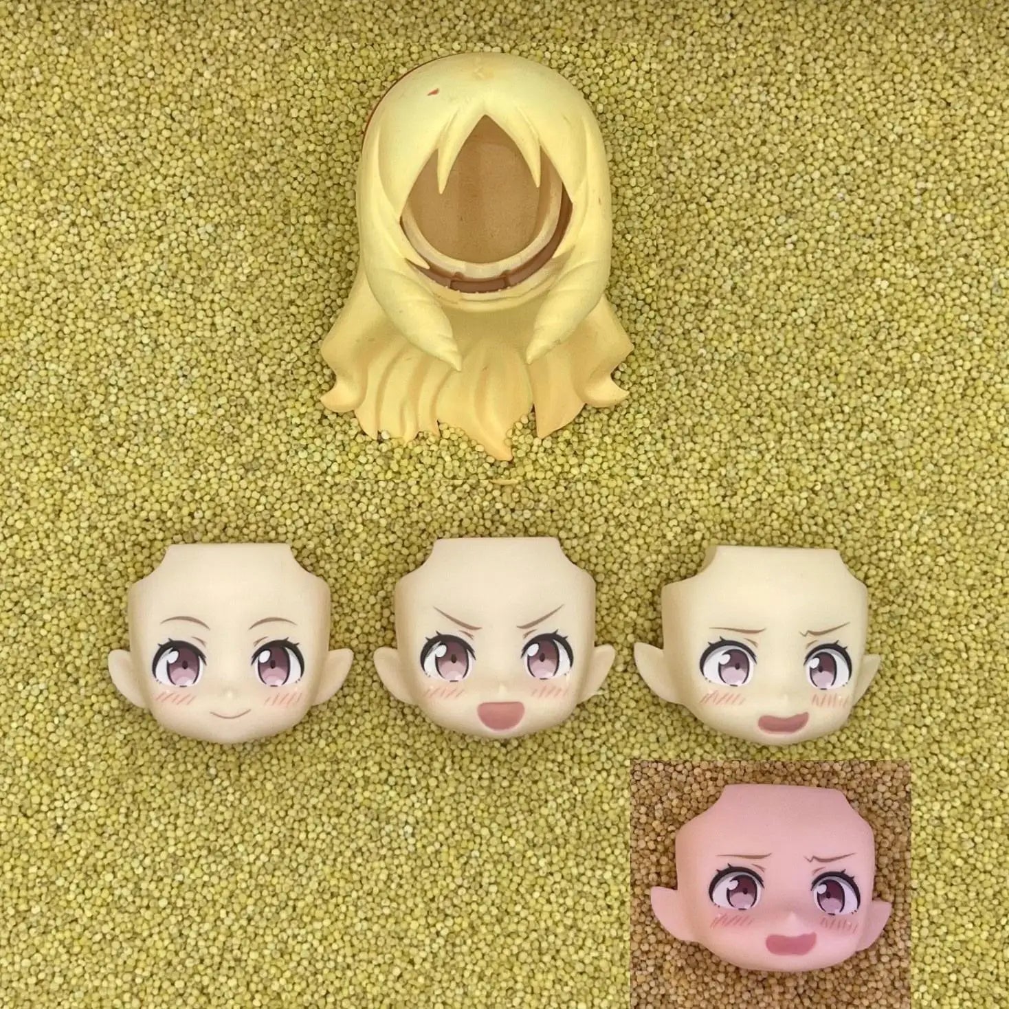 xiaoren GSC Clay Man Face doll face hair doll accessories