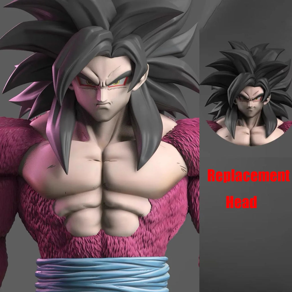 Dragon Ball Z Ssj4 Goku Figur Ersetzen Kopf Super Saiyajin 4 Goku Actionfiguren Sammlungsmodus Spielzeug Geschenke