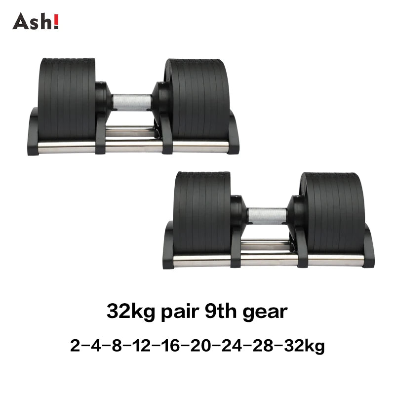 Multiple Colors Adjustable Dumbbells Set 2kg(5lb) or 4kg(9lb) Increase Max 45kg(100lb) Home Fitness Fast Adjustment Dumbbells