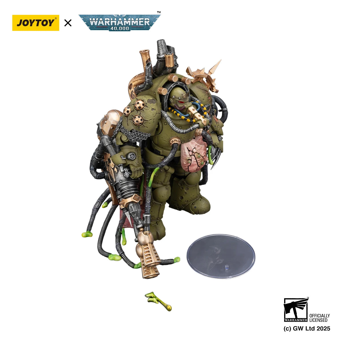 JOYTOY 1/18 Action Figure Warhammer 40K Death Guard Foul Blightspawn Death Guard Lord of Virulence Collectible Model Toys