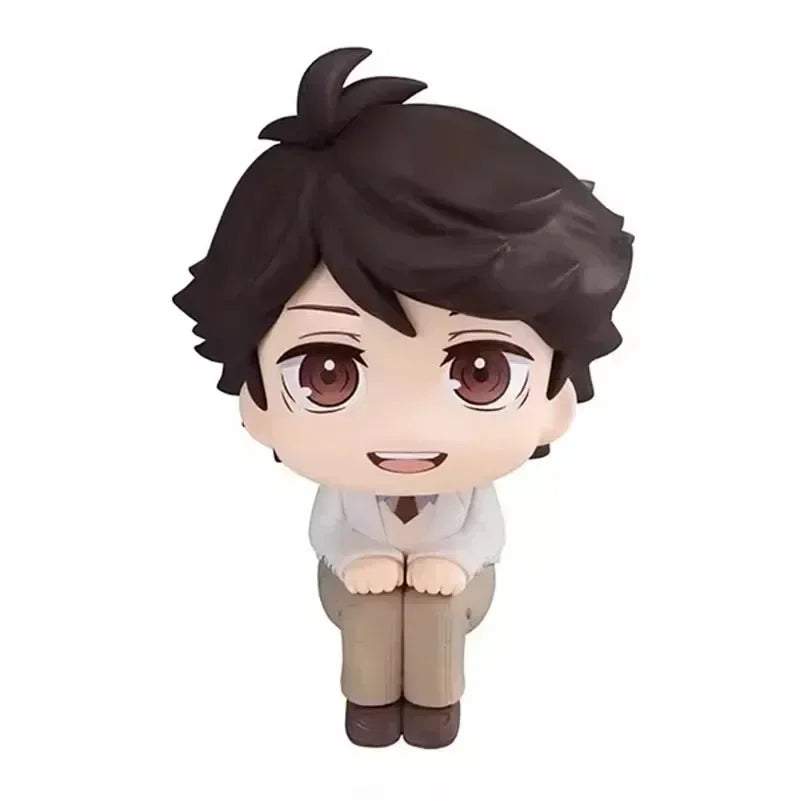 Anime Haikyuu!! miya atsumu Oikawa Tooru Iwaizumi Hajime Akaashi Keiji Look Up Model Action Figures Q Version PVC Birthday Gifts
