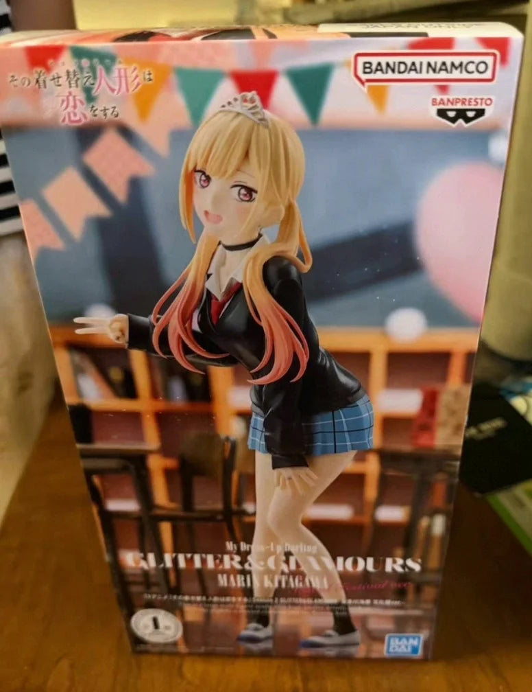 Original Bandai My Dress-Up Darling Season 2 Glitter&glamours Marin Kitakawa Bunkasai Ver Anime Action Figures Model Ornaments
