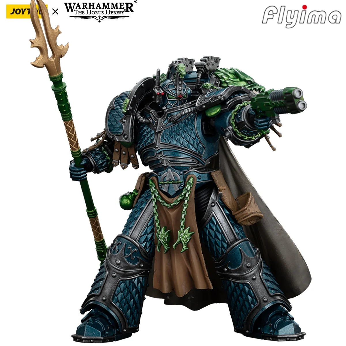 [НАЛИЧНОСТ] JOYTOY Warhammer 30K 1/18 Екшън фигурки Алфа Легион Алфарий, Примарх на XX-ти легион Модел играчка за момче