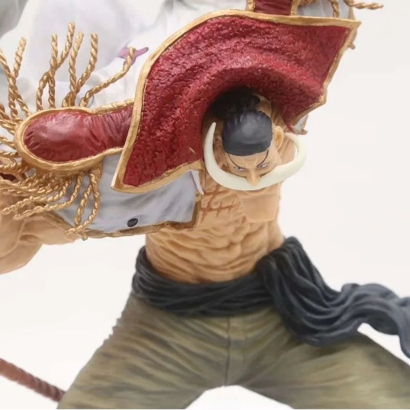 Hot Anime One Piece Action Figure 24cm Combat Version Edward Newgate White Beard Figuras Figurine Gk Statue Collection Model Toy