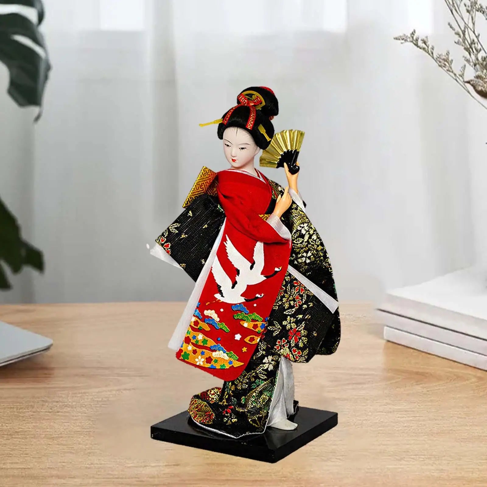 Japanese Geisha Kimono Doll Geisha Figurine Store Cabinet Living Room Decoration Desktop Figurine Ornament