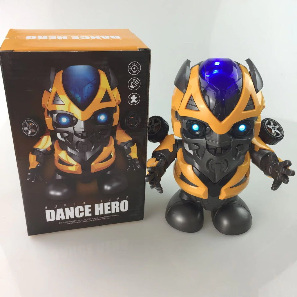Marvel Iron Man LED Light Action Figure - Singing Dance Spiderman Robot Model Avengers Super Hero Doll for Kids Christmas Gift